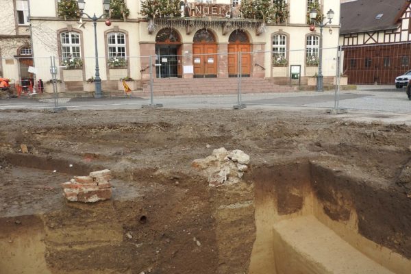 Avancement des fouilles archéologiques place de l’Hôtel de Ville